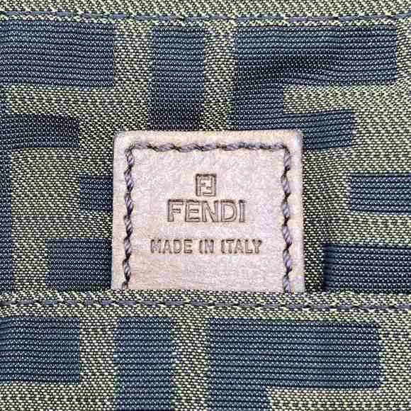 FENDI Brown Leather Zucca Shoulder Bag - Picture 5 of 6